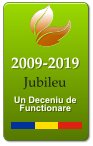 2009-2019   Un Deceniu de Functionare Jubileu